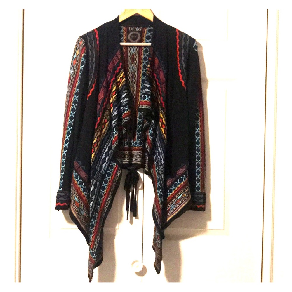 Johnny Was Flounce Cardigan